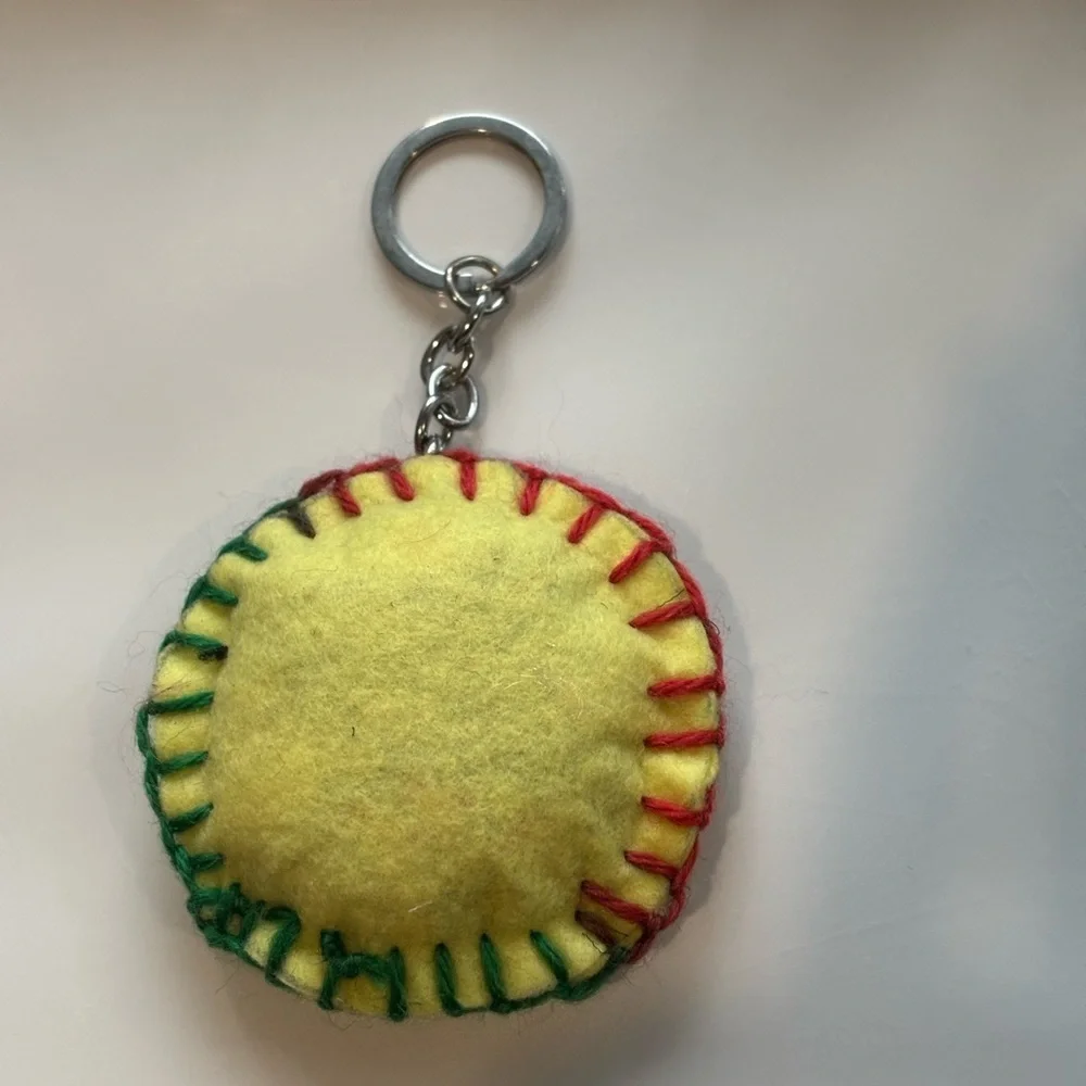 Colorful Keychain with Sequin Detail
